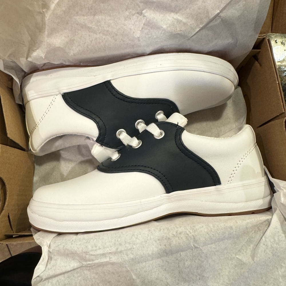 Keds Kids Shoes - White and Navy Blue